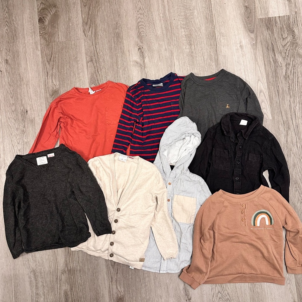 Toddler Boy Fall Shirt Bundle Size 4T